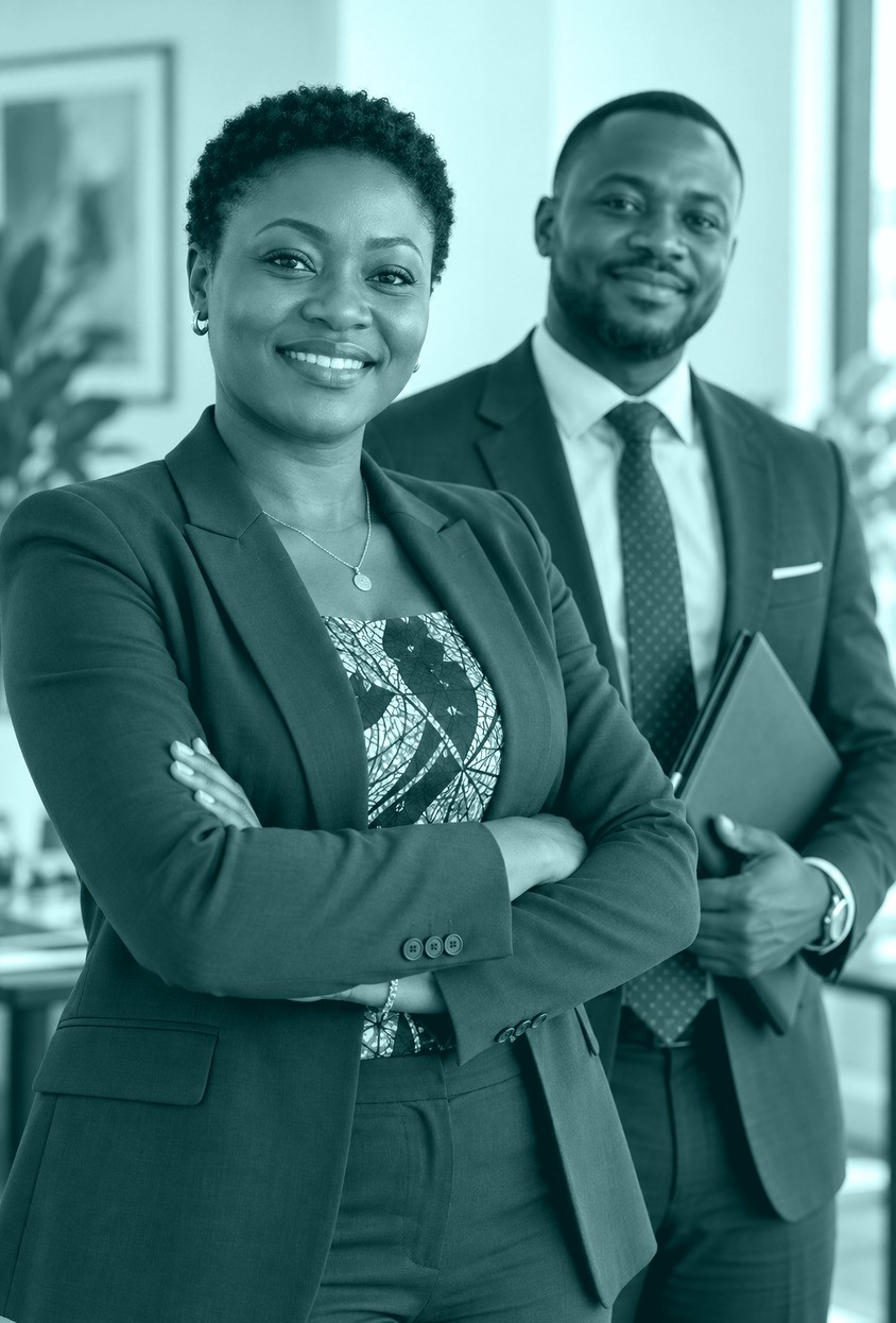 Professionnels de la comptabilité dans un bureau à Lomé, au Togo